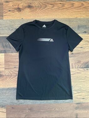 adidas Black Short-Sleeve Athletic Tee